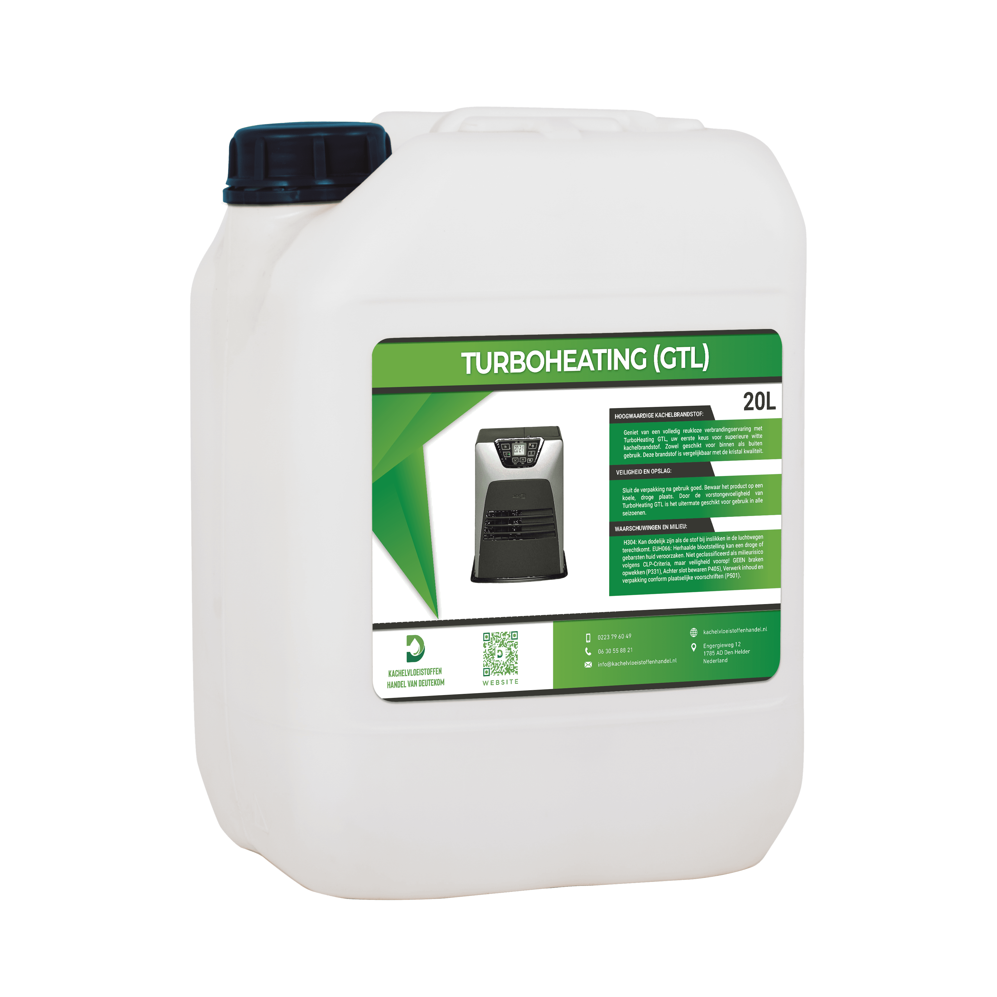 TurboHeating 20L - Geurvrije vloeistof (blank) hervulling en gratis bezorgd!